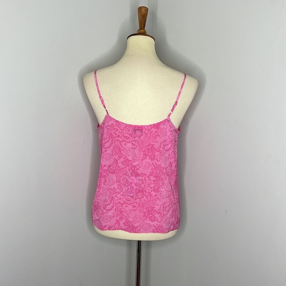 Tucker Khala Cami Hot Pink Lace in Silk Crepe Small - Picture 4 of 12